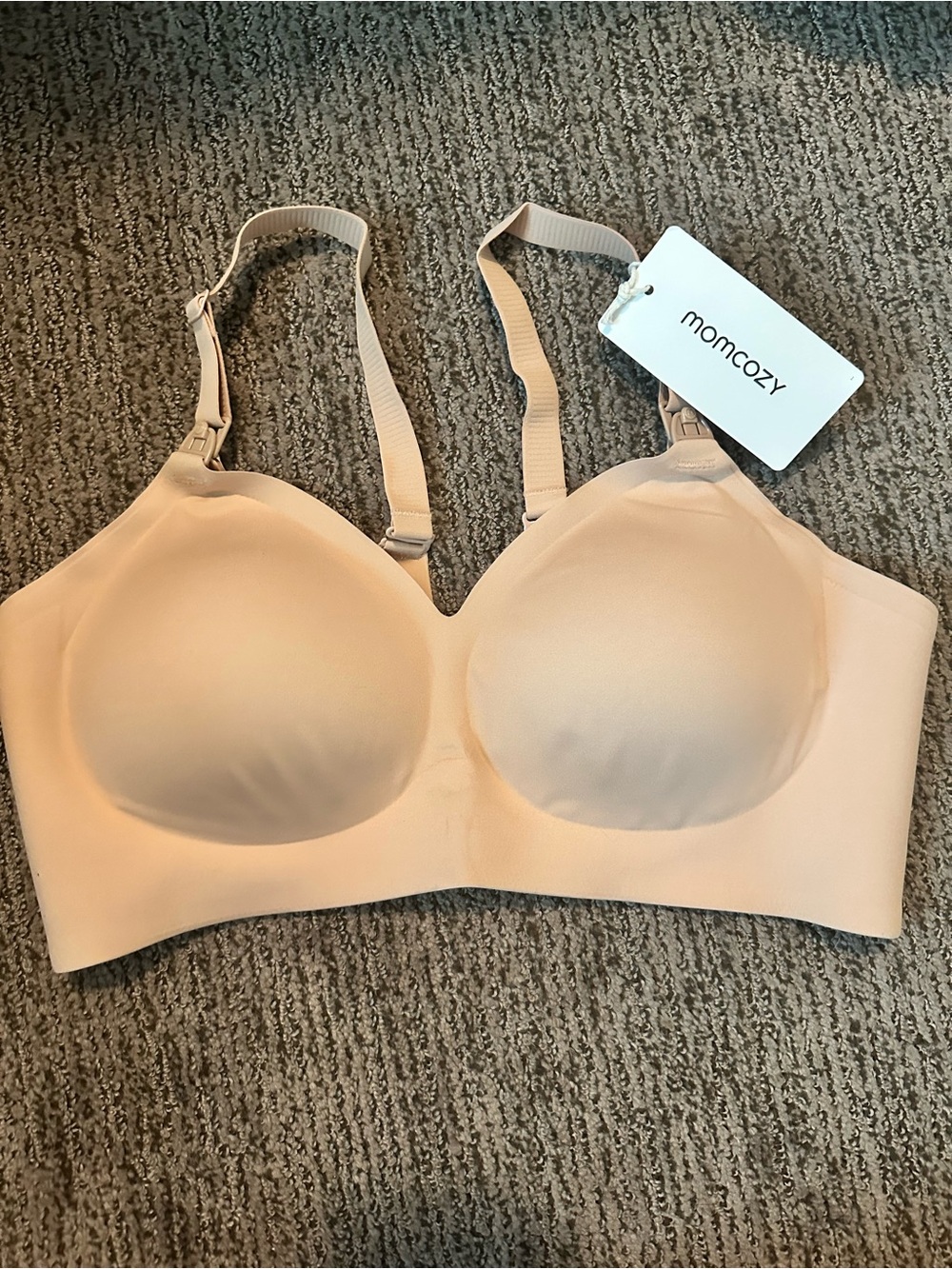 Momcozy Nude Wireless Maternity Bra - Smooth Comfort XL